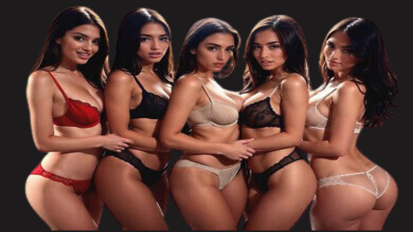 Group of hot Bangalore escorts in lingerie